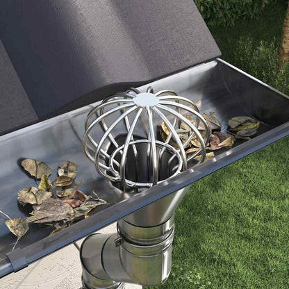 vidaXL Gutter Leaf Guard 8 pcs Silver 75 mm Stainless Steel 4