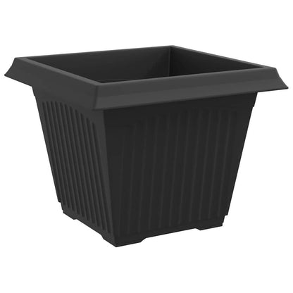 vidaXL Square Flower Pot 6 pcs Black 43 x 43 x 33.5 cm Plastic 5