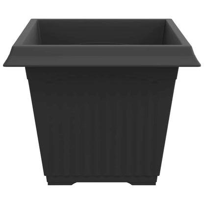 vidaXL Square Flower Pot 6 pcs Black 43 x 43 x 33.5 cm Plastic 6