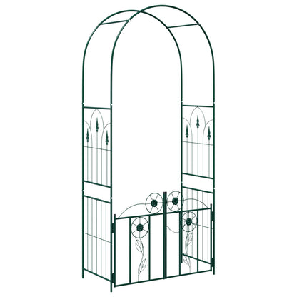 vidaXL Garden Arch Green 102 x 50 x 218 cm Steel 2