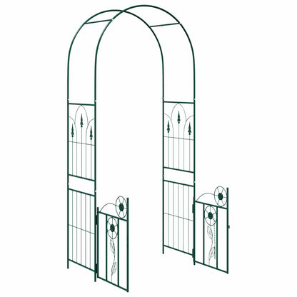 vidaXL Garden Arch Green 102 x 50 x 218 cm Steel 5