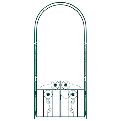 vidaXL Garden Arch Green 102 x 50 x 218 cm Steel 6
