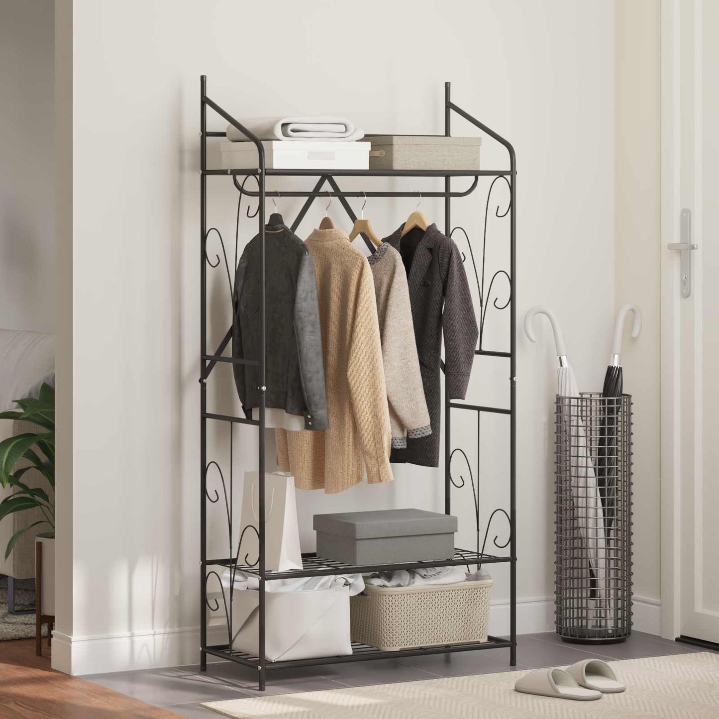 vidaXL Open Wardrobe Plain 78 x 36 x 158 cm 4