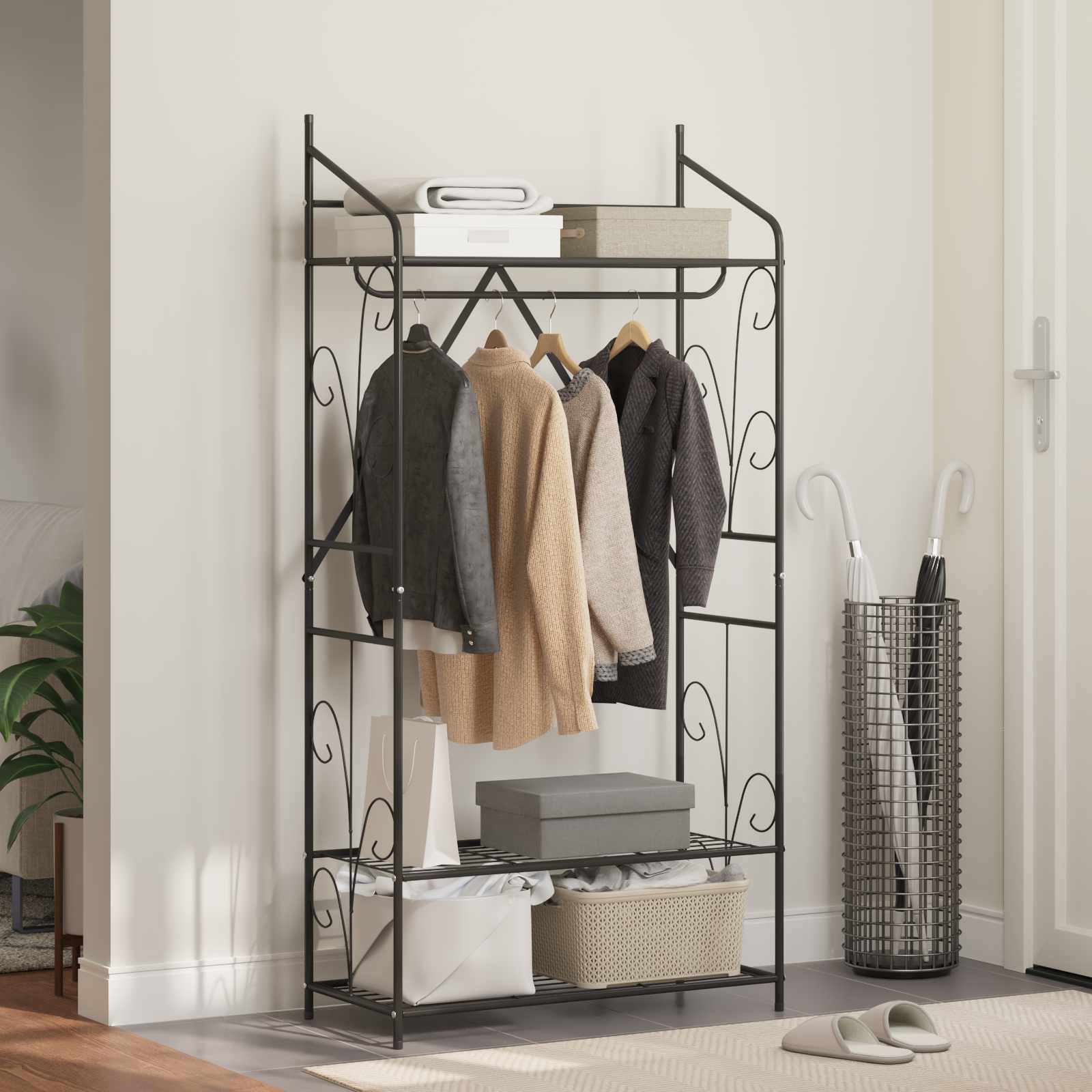 vidaXL Open Wardrobe Plain 78 x 36 x 158 cm 4