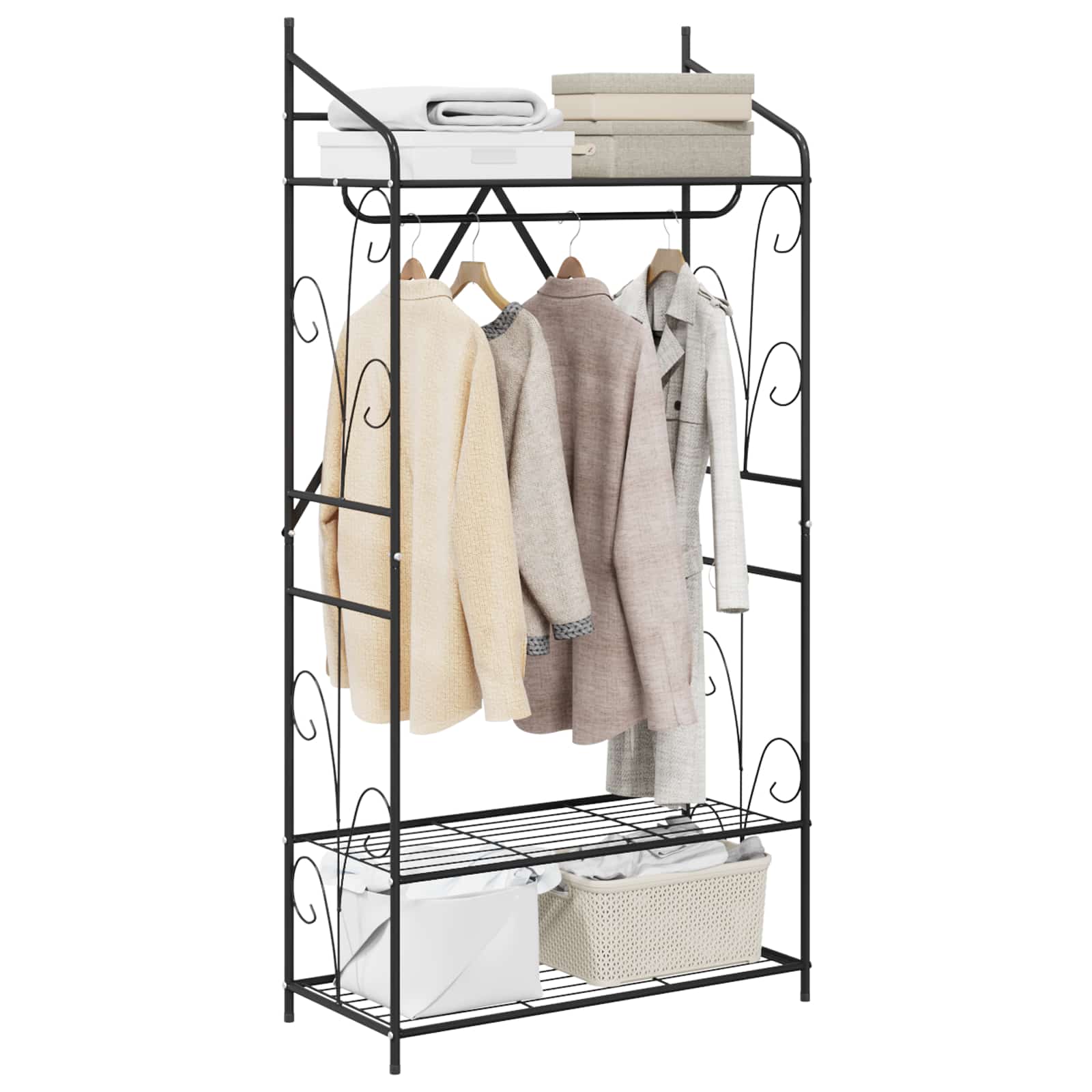 vidaXL Open Wardrobe Plain 78 x 36 x 158 cm 3