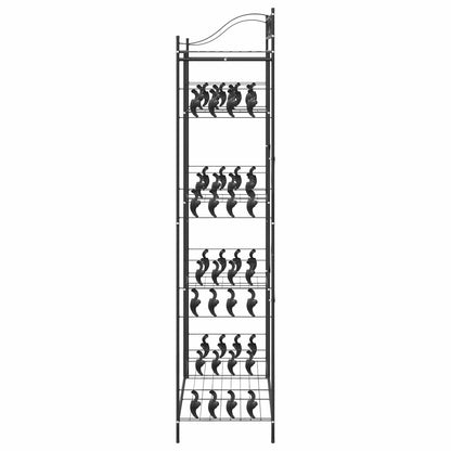 vidaXL Open Wardrobe Black 101 x 43 x 188 cm Steel 6