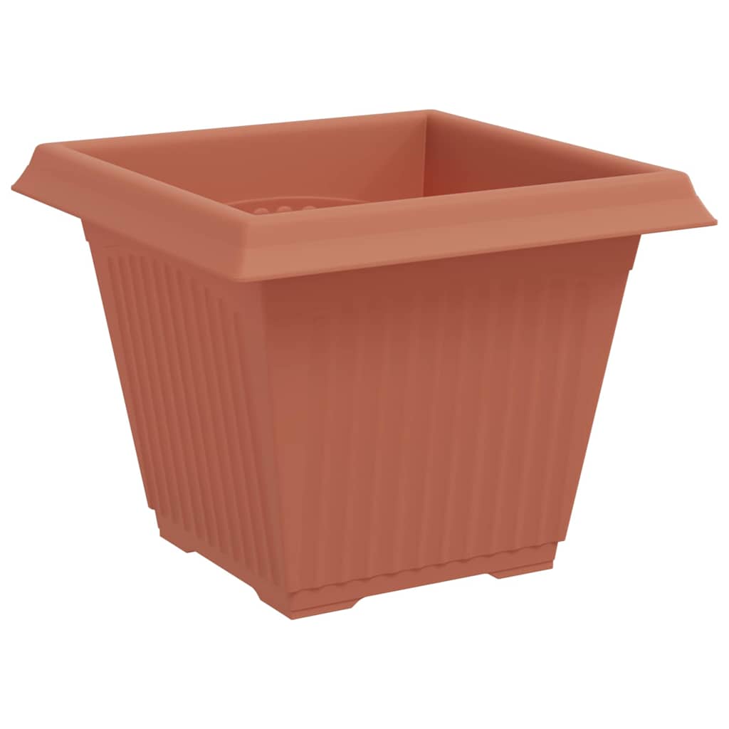 vidaXL Plant Pots 6 pcs Brick Red Plastic 6