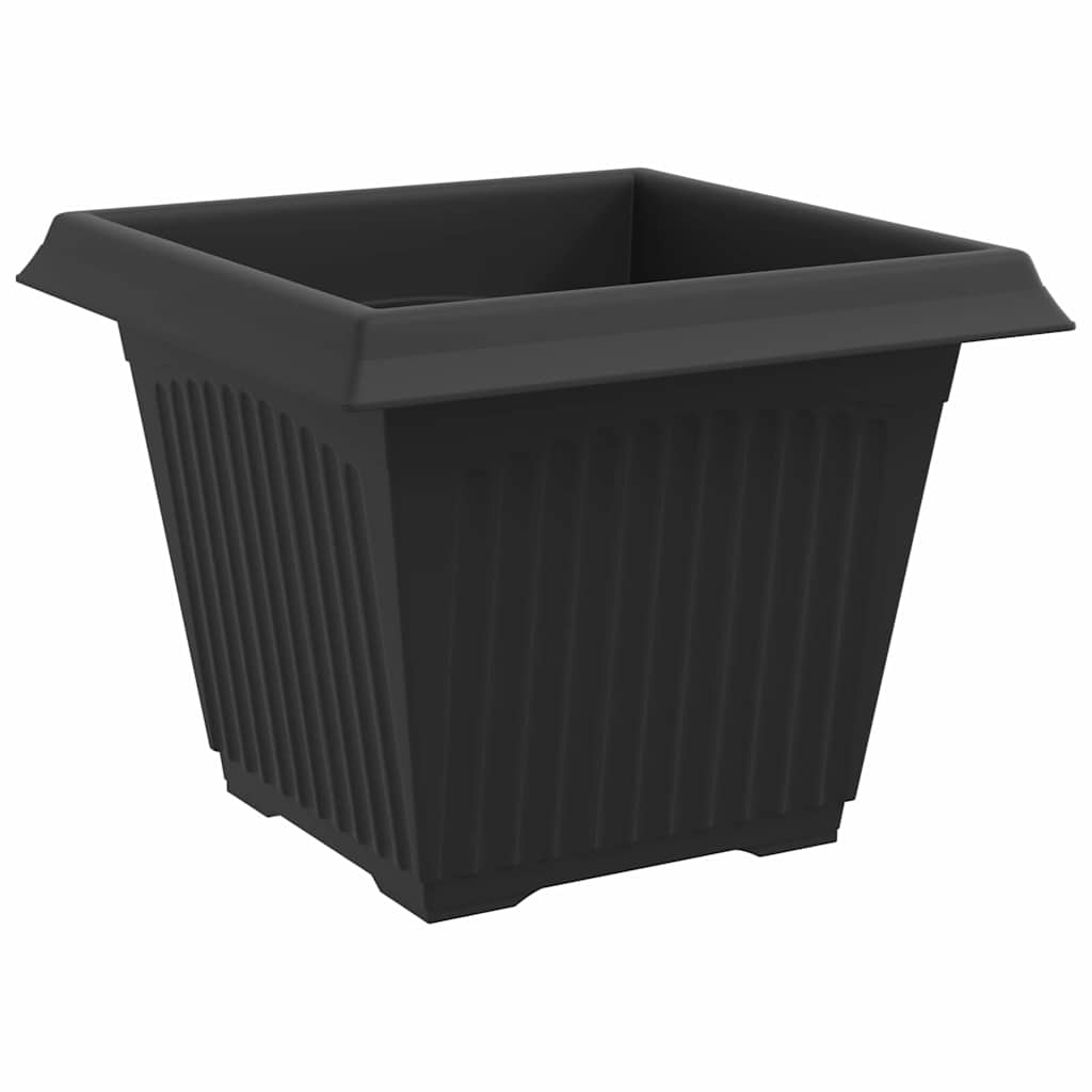 vidaXL Plant Pots 24 pcs Black Plastic 6