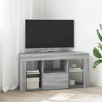 Corner LED TV Cabinet 100x40x68cm Engineered Wood Grey sonoma 50 cm