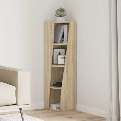 vidaXL Corner Cabinet 27.5x27x102cm Engineered Wood Sonoma Oak 1