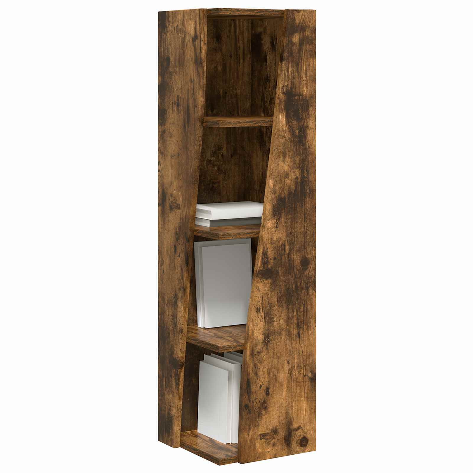 vidaXL Corner Cabinet 27.5x27x102cm Engineered Wood Smoked Oak 3
