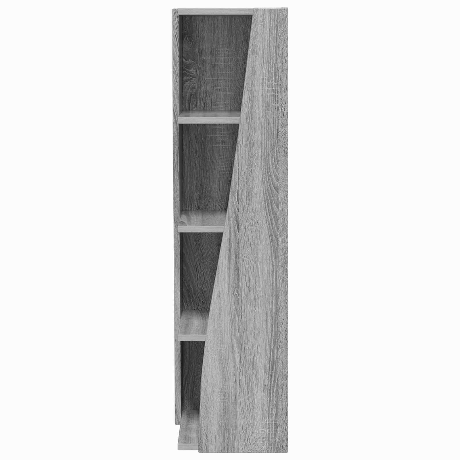 vidaXL Corner Cabinet 27.5x27x102cm Engineered Wood Grey Sonoma 5