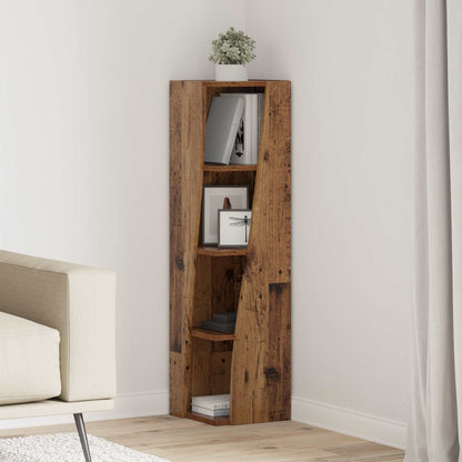 vidaXL Corner Cabinet 27.5x27x102cm Engineered Wood Old Wood 1