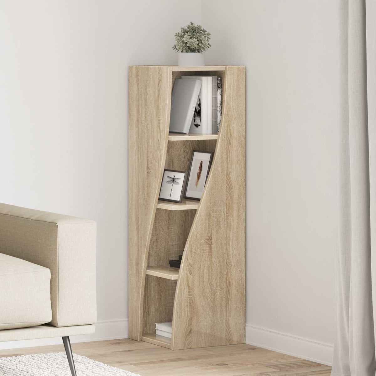 Corner Cabinet Engineered Wood Width 32 cm Sonoma oak 102 cm