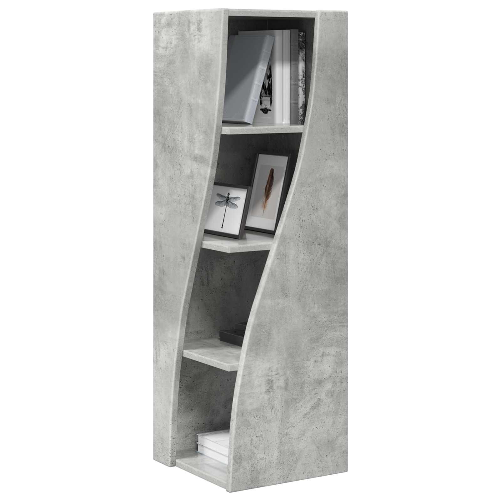 vidaXL Corner Cabinet 32x32x102cm Engineered Wood Concrete Grey 3