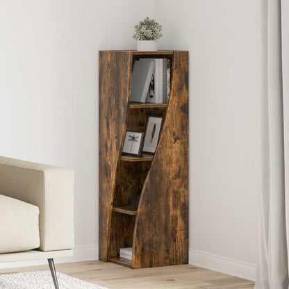 Corner Cabinet Engineered Wood Width 32 cm Smoked oak 102 cm