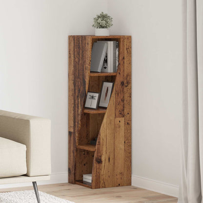 Corner Cabinet Engineered Wood Width 32 cm Old wood 102 cm