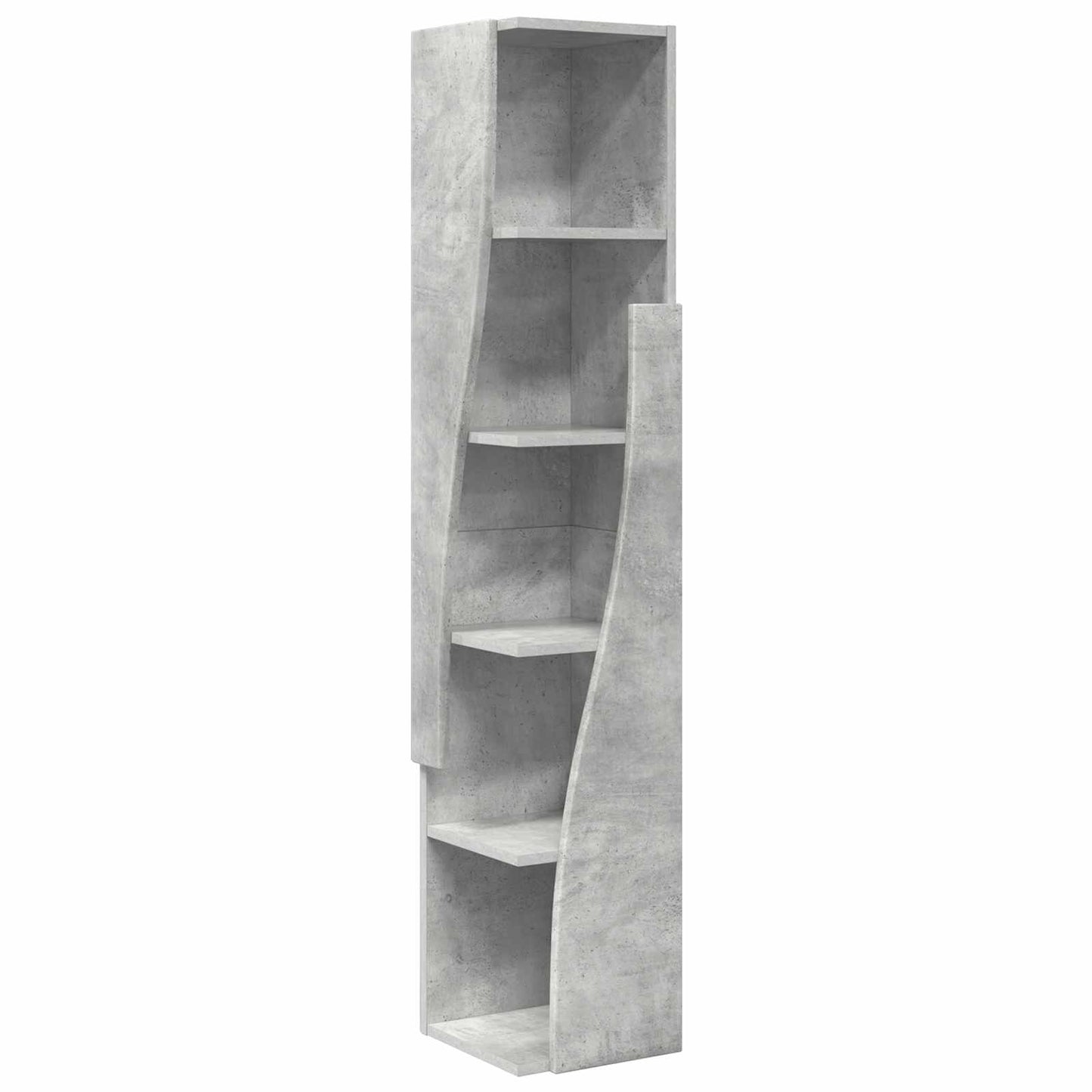 vidaXL Corner Cabinet 27.5x27x140cm Engineered Wood Concrete Grey 2