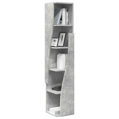 vidaXL Corner Cabinet 27.5x27x140cm Engineered Wood Concrete Grey 3