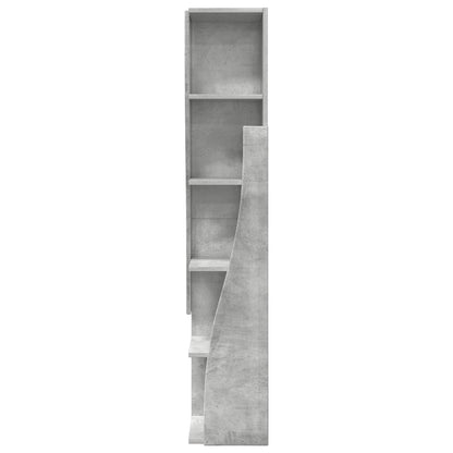 vidaXL Corner Cabinet 27.5x27x140cm Engineered Wood Concrete Grey 6