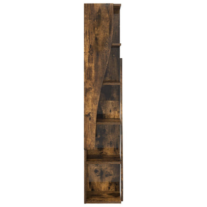 vidaXL Corner Cabinet 27.5x27x140cm Engineered Wood Smoked Oak 5