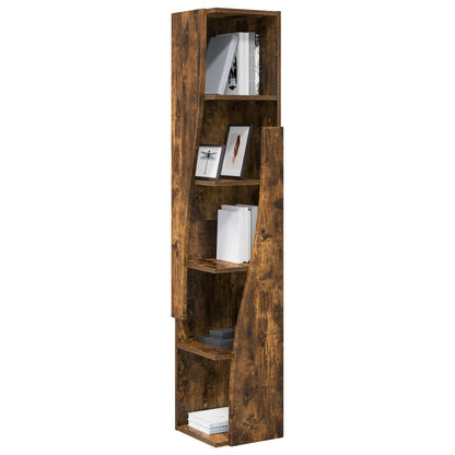 vidaXL Corner Cabinet 27.5x27x140cm Engineered Wood Smoked Oak 3