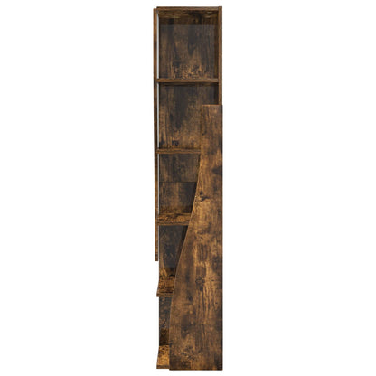 vidaXL Corner Cabinet 27.5x27x140cm Engineered Wood Smoked Oak 6