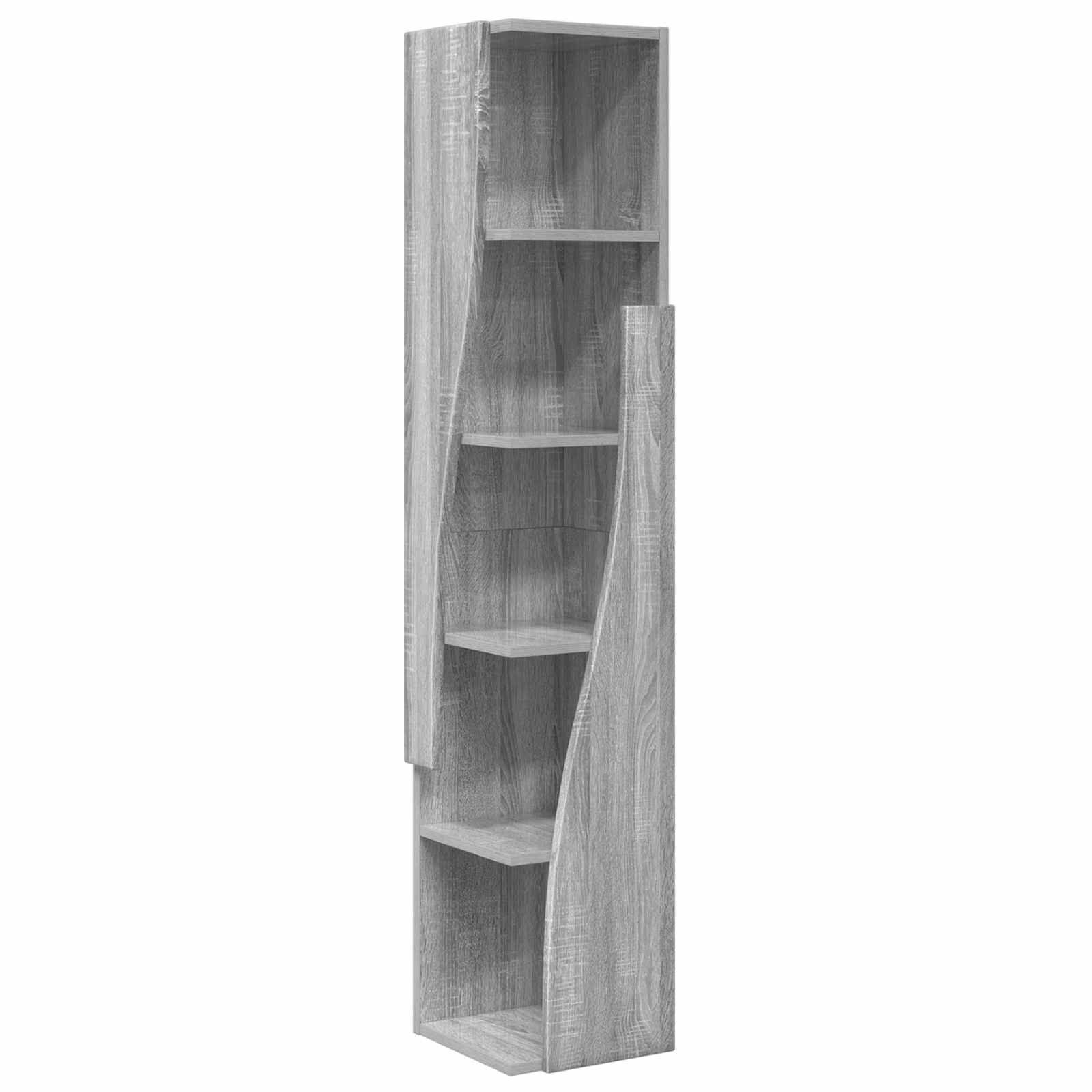 vidaXL Corner Cabinet 27.5x27x140cm Engineered Wood Grey Sonoma 2