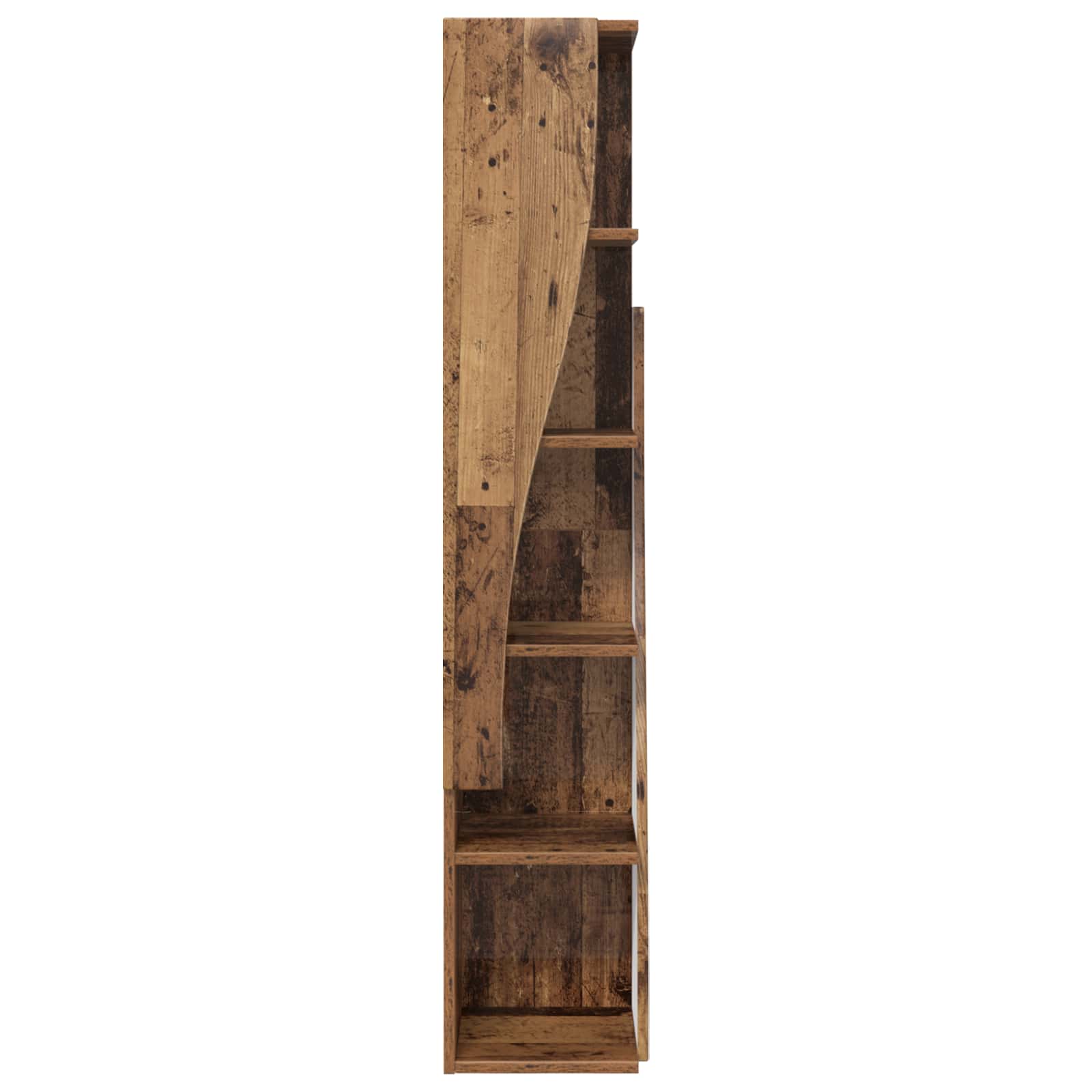 vidaXL Corner Cabinet 27.5x27x140cm Engineered Wood Old Wood 5