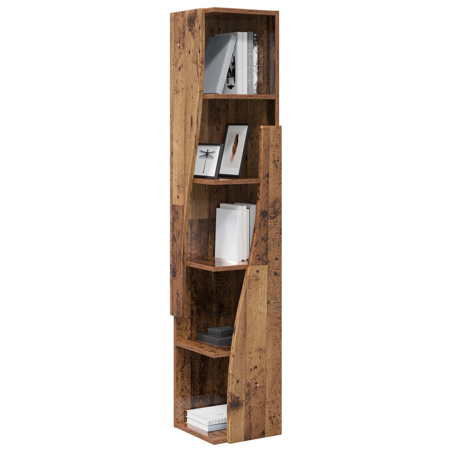 vidaXL Corner Cabinet 27.5x27x140cm Engineered Wood Old Wood 3