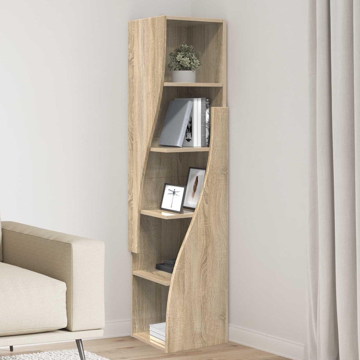 Corner Cabinet Engineered Wood Width 32 cm Sonoma oak 140 cm