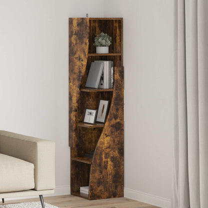 Corner Cabinet Engineered Wood Width 32 cm Smoked oak 140 cm