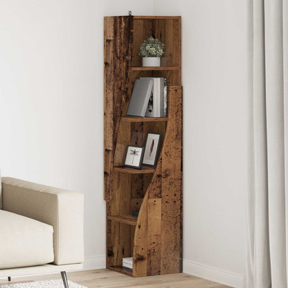 Corner Cabinet Engineered Wood Width 32 cm Old wood 140 cm