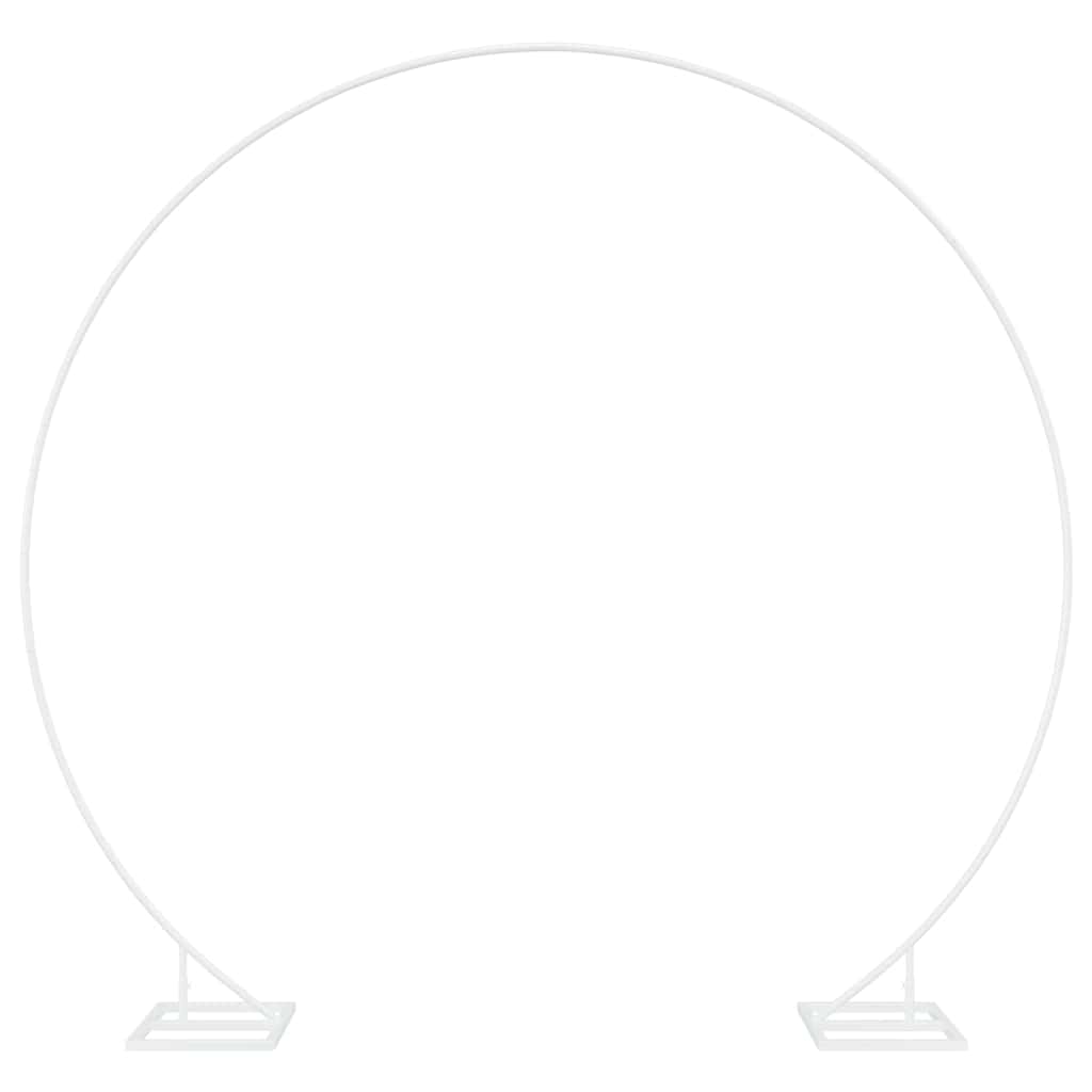 vidaXL Single Wedding Arch White 220 x 45 x 200 cm Steel 2