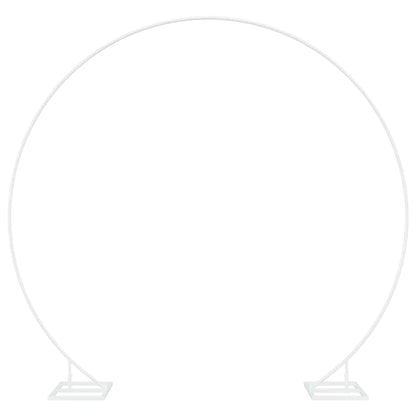 vidaXL Single Wedding Arch White 220 x 45 x 200 cm Steel 2