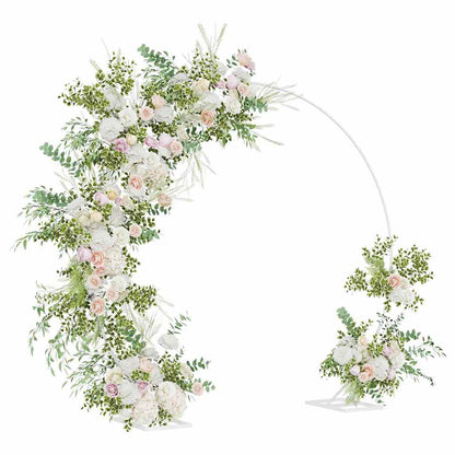 vidaXL Single Wedding Arch White 220 x 45 x 200 cm Steel 3