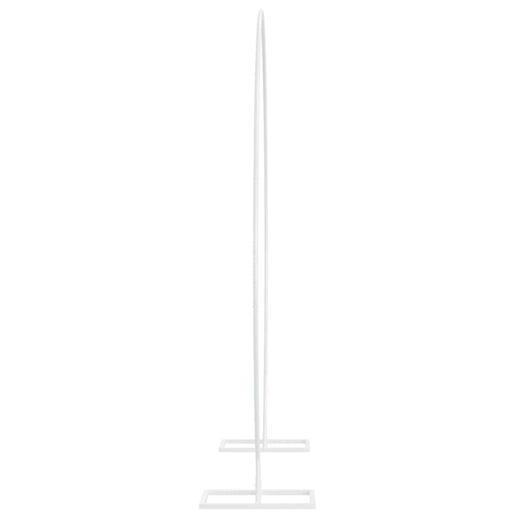 vidaXL Single Wedding Arch White 220 x 45 x 200 cm Steel 6