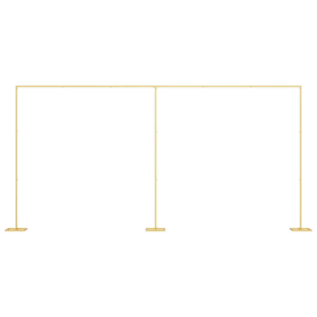 vidaXL Wedding Arch Gold 657 x 35 x 300 cm Steel 2