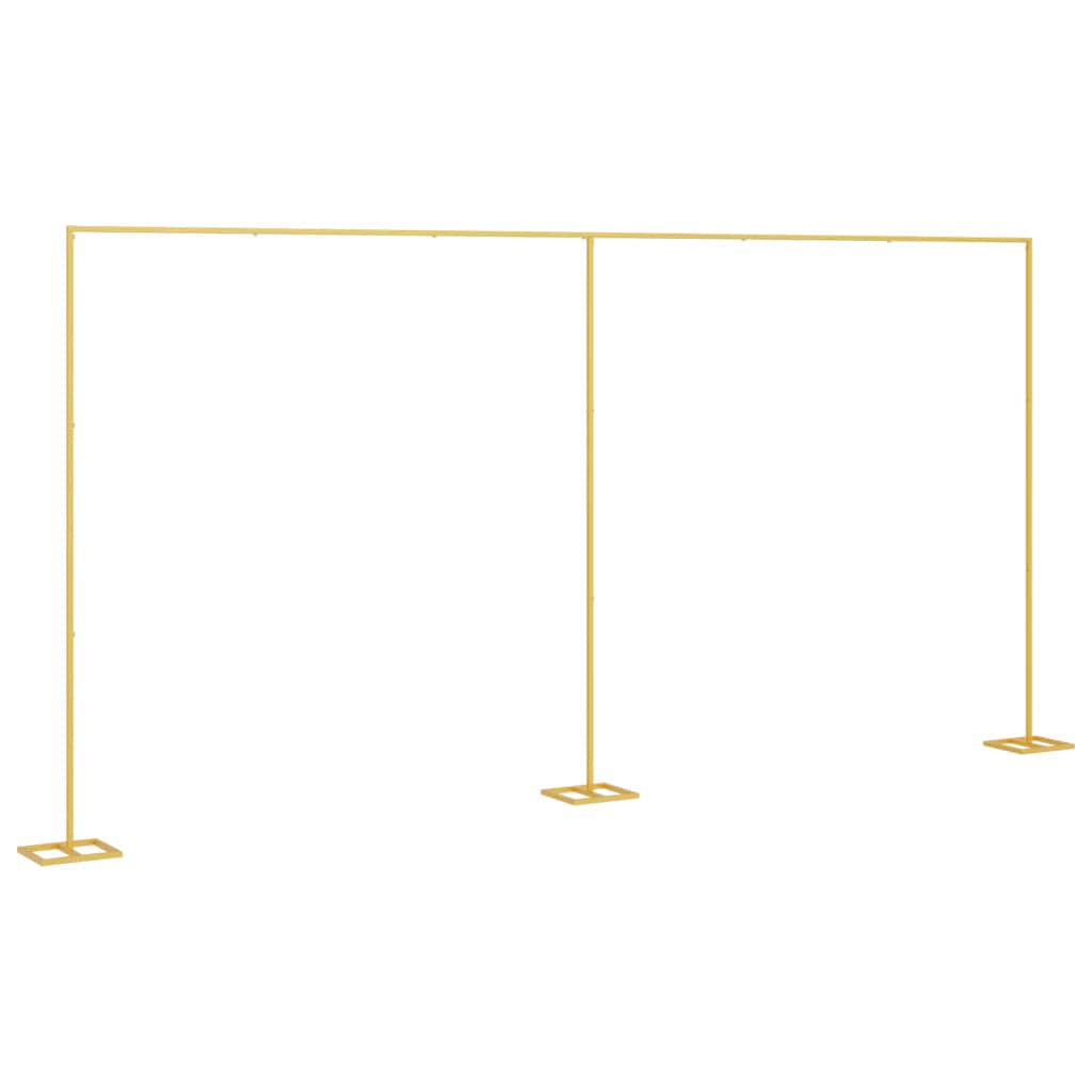 vidaXL Wedding Arch Gold 657 x 35 x 300 cm Steel 5