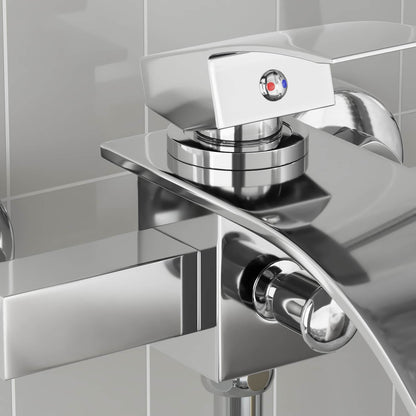 vidaXL Shower Mixer Tap Chrome G 1/2 inches 3