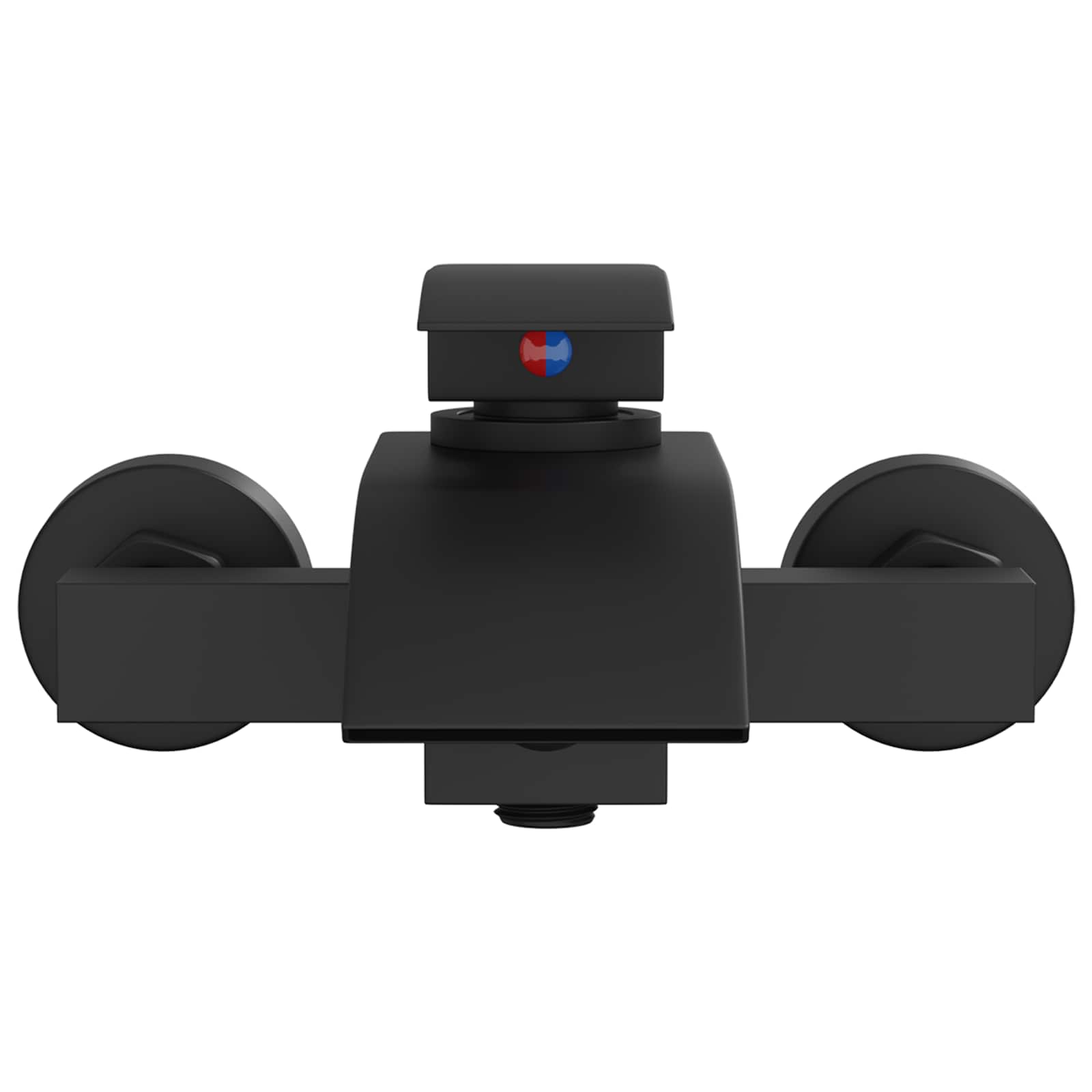 vidaXL Shower Mixer Tap Black G 1/2 inches 4