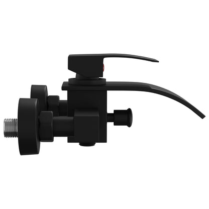 vidaXL Shower Mixer Tap Black G 1/2 inches 5