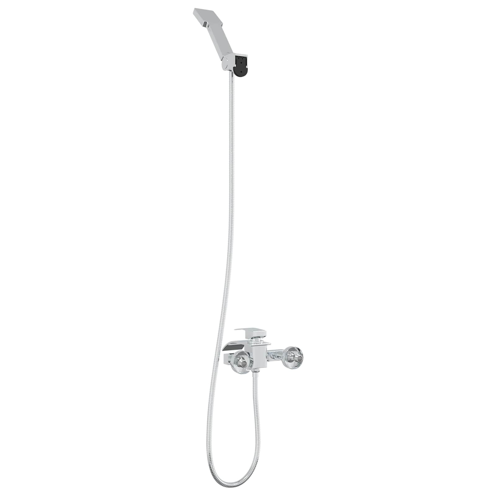vidaXL Shower Head Set Chrome G 1/2 inches 6