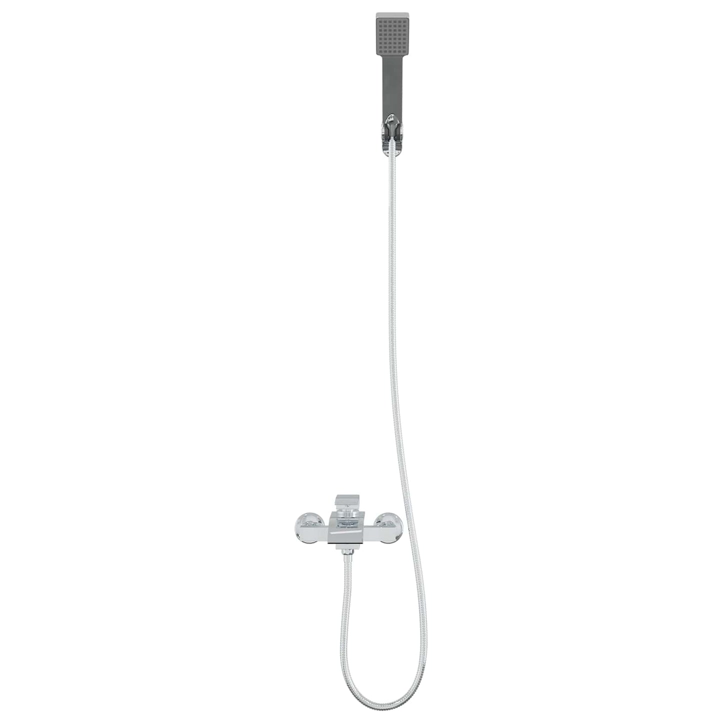 vidaXL Shower Head Set Chrome G 1/2 inches 4