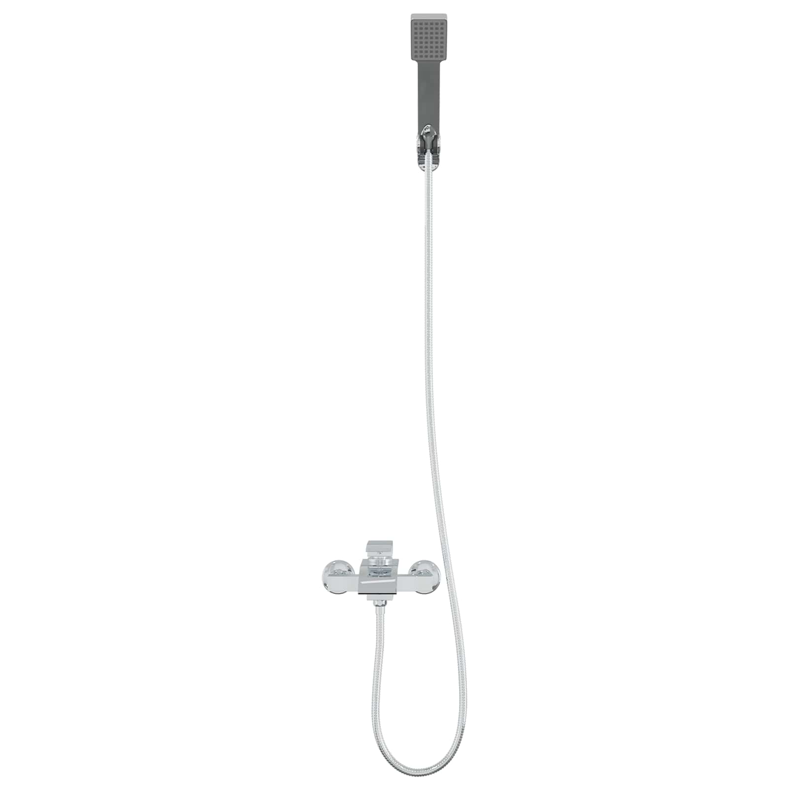 vidaXL Shower Head Set Chrome G 1/2 inches 4