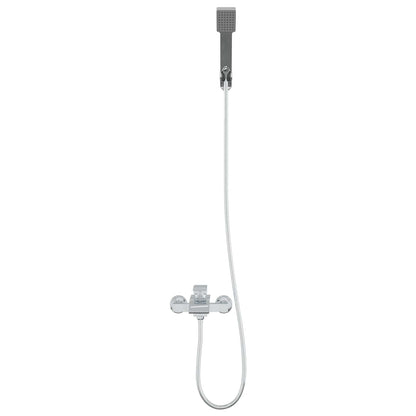 vidaXL Shower Head Set Chrome G 1/2 inches 4