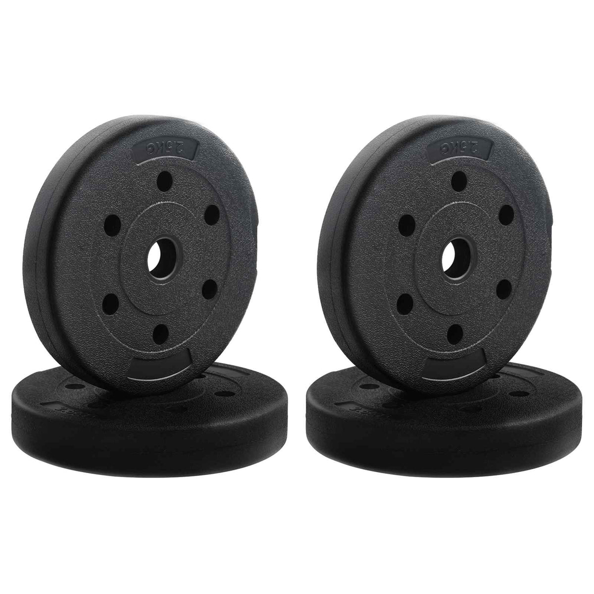 vidaXL 2-in-1 Dumbbell Set 30kg Black and Red 5