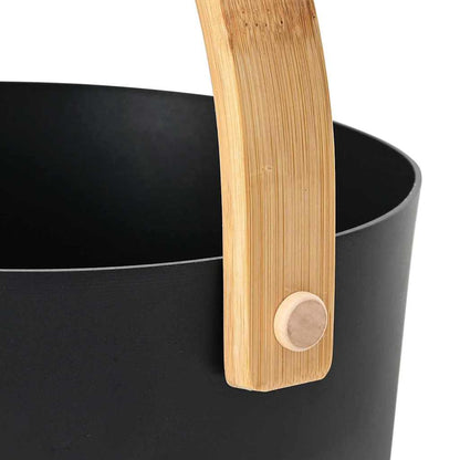 vidaXL Sauna Accessory Set 2 pcs Black Aluminium and Solid Pine Wood 6