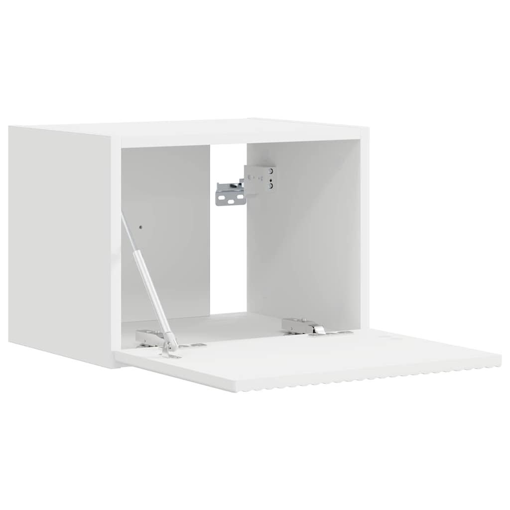 vidaXL TV Wall Cabinet 2 pcs White Engineered Wood 5