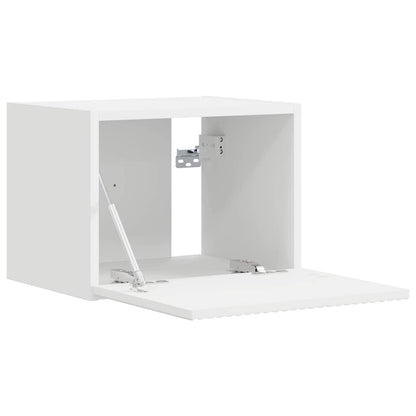 vidaXL TV Wall Cabinet 2 pcs White Engineered Wood 5